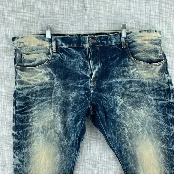 Rockstar Mens Size 42 button fly straight leg jeans 1544 - Picture 4 of 12